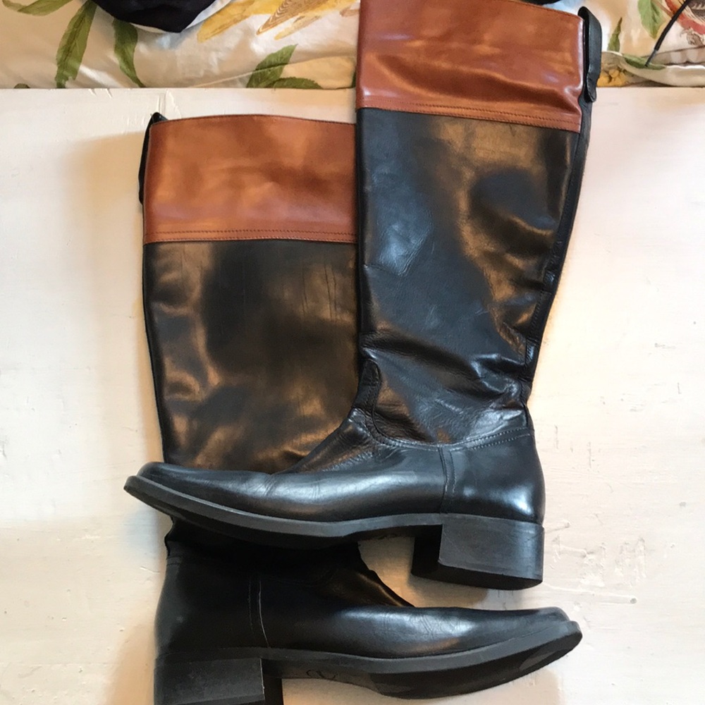 Ca’ D’ Oro two-toned leather boots